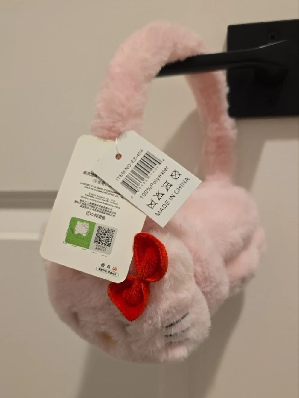 Sanrio, Hello Kitty Pink Plush Girls Ear Muffs